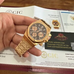 Audemars Piguet Royal Oak 26331OR Chronograph Brown Dial 18K Gold Wrapped 41mm