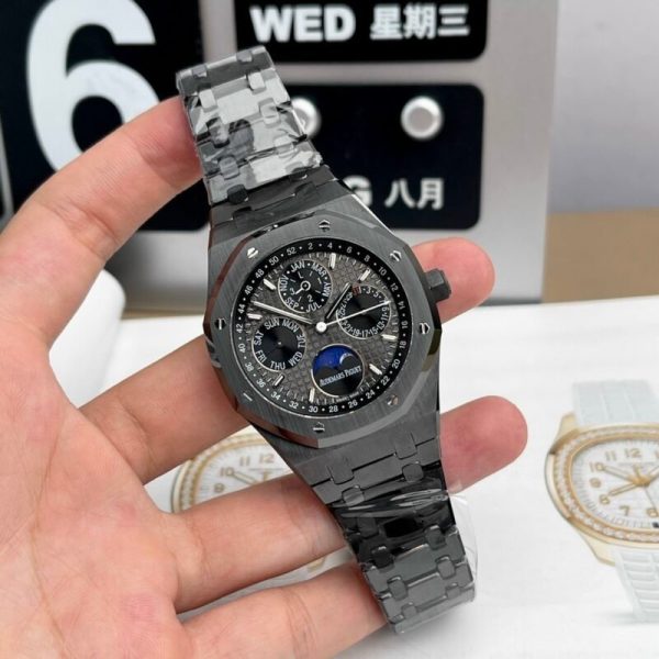 Audemars Piguet Royal Oak Perpetual Calendar 26579CE Grey Dial Black Ceramic Best Replica APSF 41mm