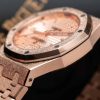 Audemars Piguet Royal Oak 15454OR Frosted Gold Pink Dial Replica 37mm
