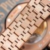Audemars Piguet Royal Oak 15454OR Frosted Gold Pink Dial Replica 37mm