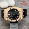 Audemars Piguet Royal Oak 50th Anniversary 15510OR 18K Solid Gold Black Dial Crocodile Leather Strap 41mm