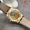 Audemars Piguet Royal Oak 50th Anniversary 15510OR 18K Solid Gold Black Dial Crocodile Leather Strap 41mm