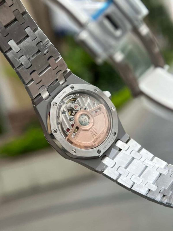 Audemars Piguet Royal Oak 77351ST Blue Dial Diamond Bezel Replica 34mm