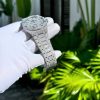 Audemars Piguet Royal Oak Blue Arabic Dial Iced Out Moissanite Super Clone 41mm