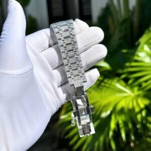 Audemars Piguet Royal Oak Blue Arabic Dial Iced Out Moissanite Super Clone 41mm