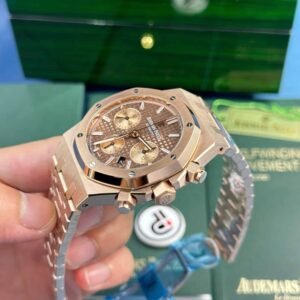 Audemars Piguet Royal Oak Chronograph 26331OR Rose Gold Brown Dial Replica IPF 41mm