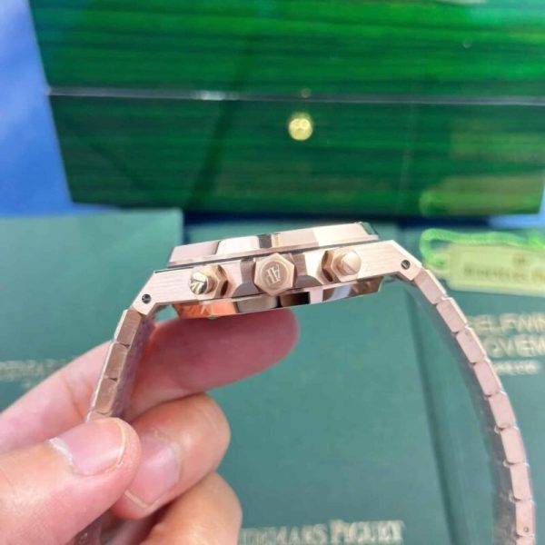 Audemars Piguet Royal Oak Chronograph 26331OR Rose Gold Brown Dial Replica IPF 41mm