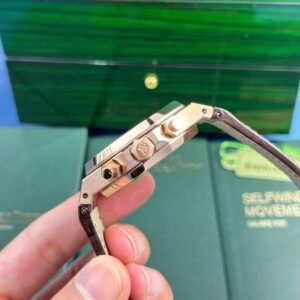 Audemars Piguet Royal Oak Chronograph 26331OR Brown Dial Leather Replica IPF 41mm