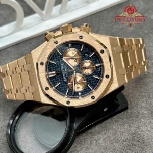Audemars Piguet Royal Oak Chronograph 26331OR Blue Dial Custom Made 18K Solid Gold Original Calibre FP 1185 Movement 41mm
