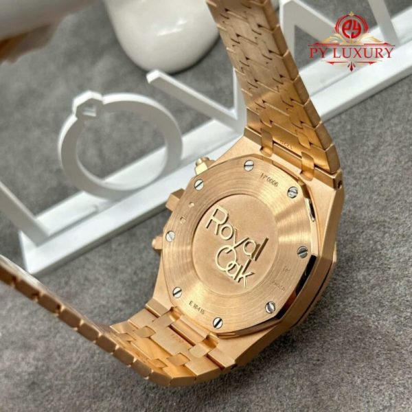 Audemars Piguet Royal Oak Chronograph 26331OR Blue Dial Custom Made 18K Solid Gold Original Calibre FP 1185 Movement 41mm