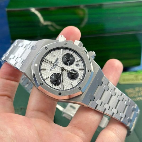 Audemars Piguet Royal Oak Chronograph 26331ST White Dial Replica IPF 41mm