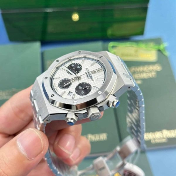 Audemars Piguet Royal Oak Chronograph 26331ST White Dial Replica IPF 41mm