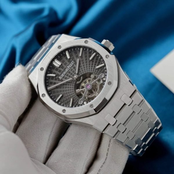 Audemars Piguet Royal Oak Flying Tourbillon 26730ST Grey Dial Best Replica R8F 41mm