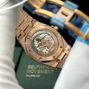 Audemars Piguet Royal Oak Jumbo Extra Thin 15207OR Rose Gold Black Dial Replica IPF 39mm
