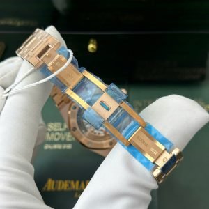 Audemars Piguet Royal Oak Jumbo Extra Thin 15207OR Rose Gold Black Dial Replica IPF 39mm