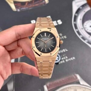 Audemars Piguet Royal Oak Jumbo Extra-thin 16202OR Smoked Grey Dial Best Replica 39mm