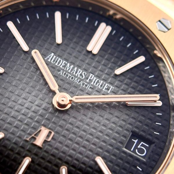 Audemars Piguet Royal Oak Jumbo Extra-thin 16202OR Smoked Grey Dial Best Replica 39mm