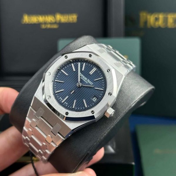 Audemars Piguet Royal Oak Jumbo Extra Thin 16202ST Blue Dial Best Replica 39mm