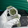 Audemars Piguet Royal Oak Offshore Diver 15720ST Khaki Green Dial Rubber Best Replica APSF 42mm