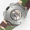 Audemars Piguet Royal Oak Offshore Chronograph 26400SO Beige Dial Green Ceramic Bezel Rubber Best Replica APF 44mm