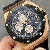 Audemars Piguet Royal Oak Offshore Chronograph 26400RO Rose Gold Ceramic Bezel Black Dial Best Replica APF 44mm