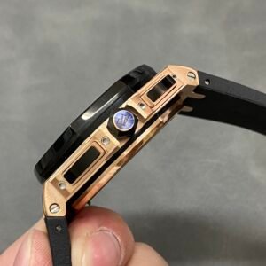 Audemars Piguet Royal Oak Offshore Chronograph 26400RO Rose Gold Ceramic Bezel Black Dial Best Replica APF 44mm
