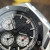 Audemars Piguet Royal Oak Offshore Chronograph 26420SO Black Dial Leather Strap Best Replica 43mm