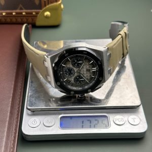 Audemars Piguet Royal Oak Offshore Chronograph 26420SO Smoked Taupe Dial Leather Strap Best Replica 43mm