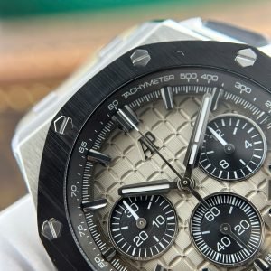 Audemars Piguet Royal Oak Offshore Chronograph 26420SO Smoked Taupe Dial Leather Strap Best Replica 43mm