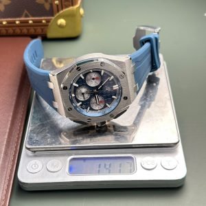 Audemars Piguet Royal Oak Offshore Chronograph 26420TI Titanium Blue Dial Best Replica 43mm