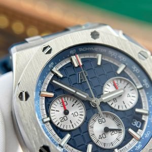 Audemars Piguet Royal Oak Offshore Chronograph 26420TI Titanium Blue Dial Best Replica 43mm