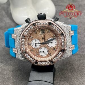 Audemars Piguet Royal Oak Offshore Chronograph 25940 Steel 18K Rose Gold Custom Diamonds Original Movement 42mm
