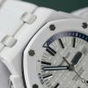 Audemars Piguet Royal Oak Offshore Diver 15707CB White Dial White Ceramic Rubber Best Replica APSF 42mm