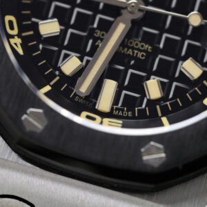 Audemars Piguet Royal Oak Offshore Diver 15720CN Black Dial Ceramic Bezel Rubber Replica IPF 42mm