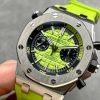 Audemars Piguet Royal Oak Offshore Diver Chronograph 26703ST Green Dial Rubber Best Replica JHF 42mm