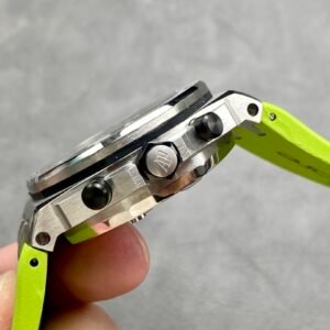 Audemars Piguet Royal Oak Offshore Diver Chronograph 26703ST Green Dial Rubber Best Replica JHF 42mm