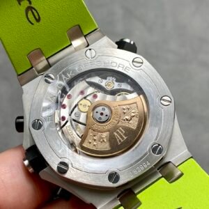 Audemars Piguet Royal Oak Offshore Diver Chronograph 26703ST Green Dial Rubber Best Replica JHF 42mm