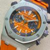 Audemars Piguet Royal Oak Offshore Diver Chronograph 26703ST Orange Dial Orange Rubber Best Replica JHF 42mm