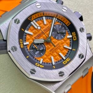 Audemars Piguet Royal Oak Offshore Diver Chronograph 26703ST Orange Dial Orange Rubber Best Replica JHF 42mm