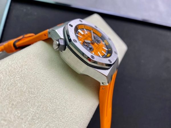 Audemars Piguet Royal Oak Offshore Diver Chronograph 26703ST Orange Dial Orange Rubber Best Replica JHF 42mm