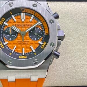 Audemars Piguet Royal Oak Offshore Diver Chronograph 26703ST Orange Dial Orange Rubber Best Replica JHF 42mm