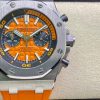 Audemars Piguet Royal Oak Offshore Diver Chronograph 26703ST Orange Dial Orange Rubber Best Replica JHF 42mm