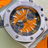 Audemars Piguet Royal Oak Offshore Diver Chronograph 26703ST Orange Dial Orange Rubber Best Replica JHF 42mm