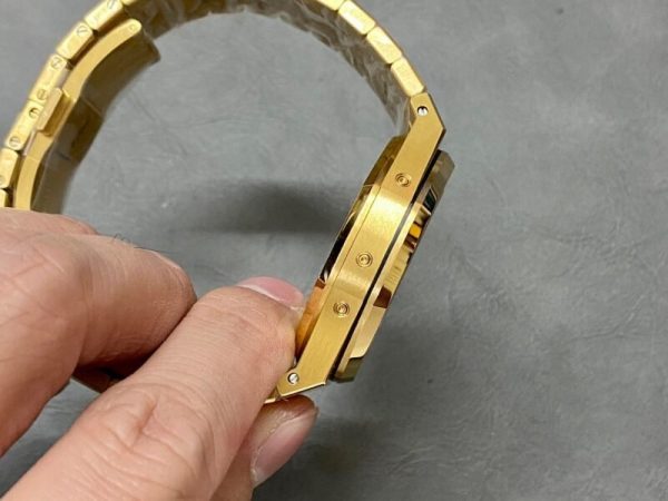 Audemars Piguet Royal Oak Perpetual Calendar 26574BA Yellow Gold Blue Dial Best Replica 41mm