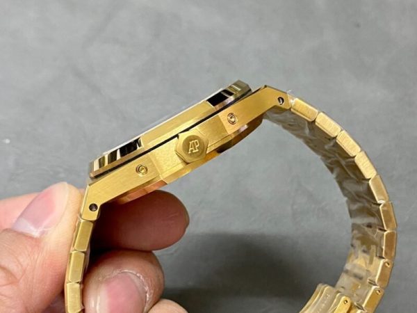 Audemars Piguet Royal Oak Perpetual Calendar 26574BA Yellow Gold Blue Dial Best Replica 41mm