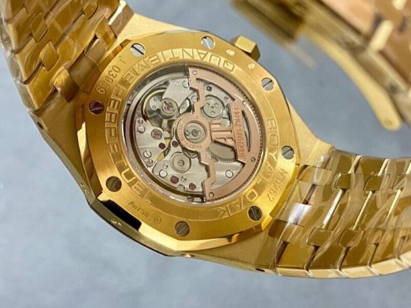 Audemars Piguet Royal Oak Perpetual Calendar 26574BA Yellow Gold Blue Dial Best Replica 41mm