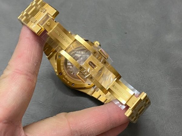 Audemars Piguet Royal Oak Perpetual Calendar 26574BA Yellow Gold Blue Dial Best Replica 41mm
