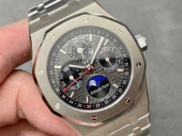 Audemars Piguet Royal Oak Perpetual Calendar 26574ST Grey Dial Best Replica 41mm