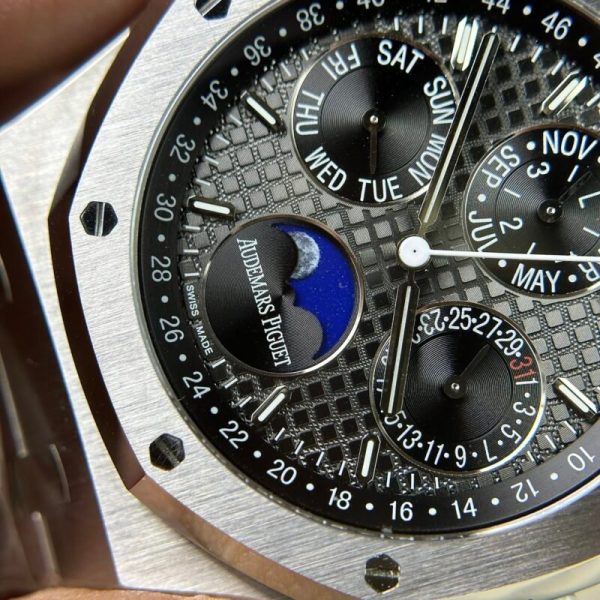 Audemars Piguet Royal Oak Perpetual Calendar 26574ST Black Dial Replica 41mm
