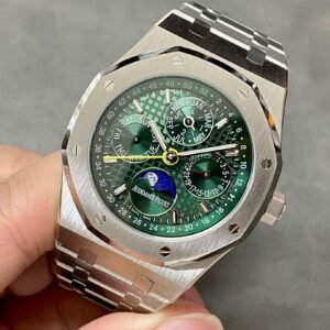 Audemars Piguet Royal Oak Perpetual Calendar 26606ST Green Dial Super Clone 41mm
